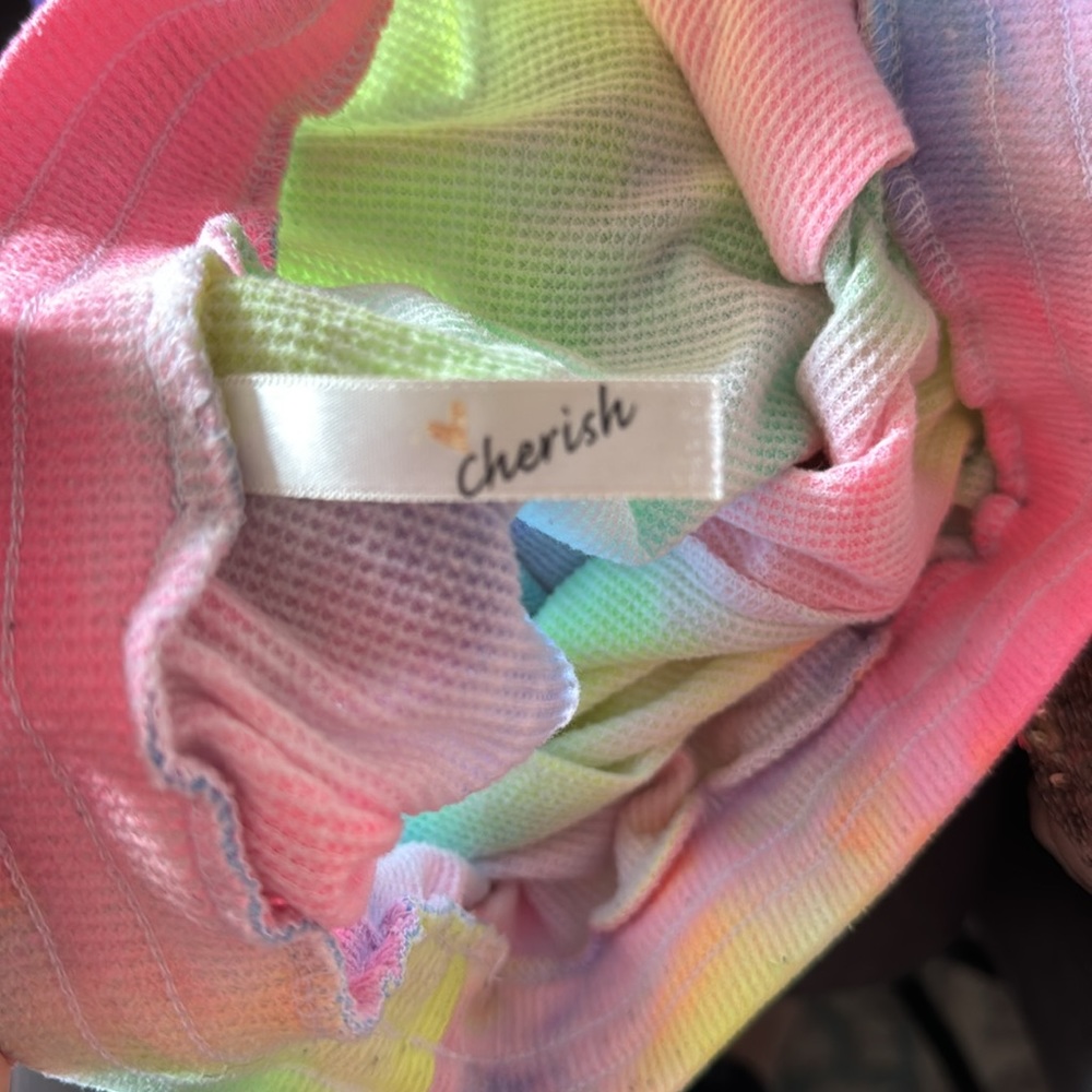 Women’s Small TieDye Waffle Lounge Shorts - Picture 3 of 6